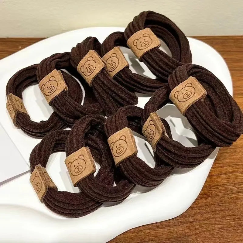 Dark Coffee - Handmade High Grade Hair Tie (One Piece)
