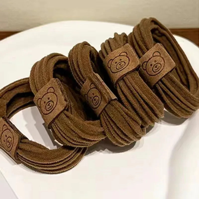 Brown- Handmade High Grade Hair Tie (One Piece)