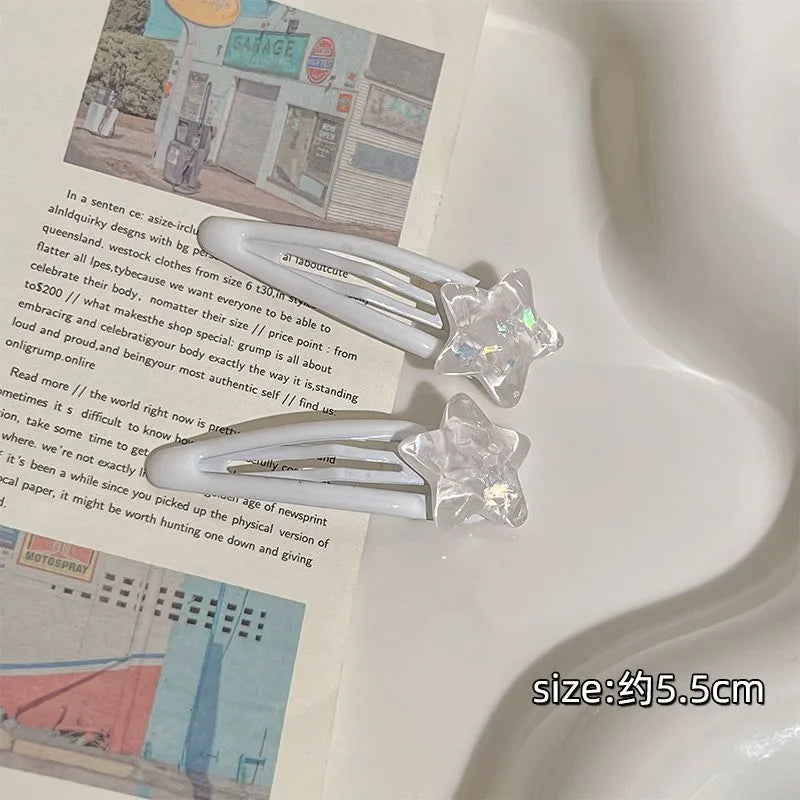 Hairpin - White Star (one piece)
