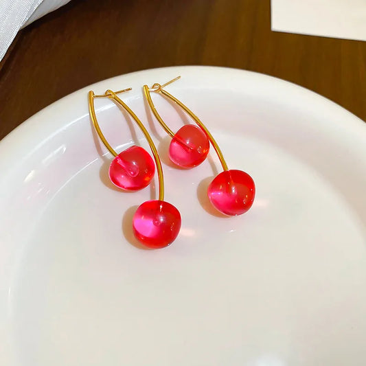 Cherry Resin Drop- Pink