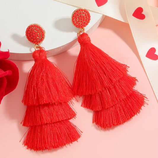 Romantic Tassel Drop Earrings