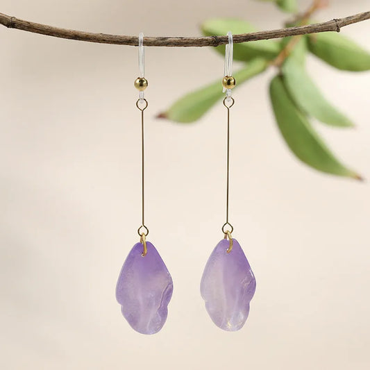 Moonlit Lilac Drop Earring