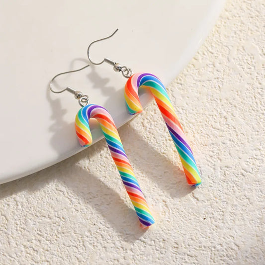 Soft Clay Drop Earrings -  Multicolor