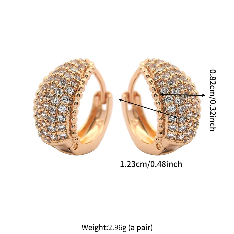 Opulent Curve Hoops - Champagne