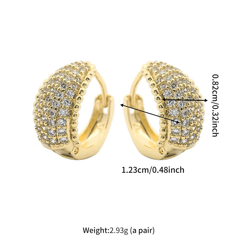 Opulent Curve Hoops - Gold