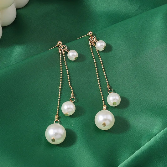 Pearl Drop Earrings - Medium Pearl