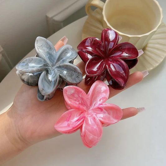 Colorful plumeria three combinations clip