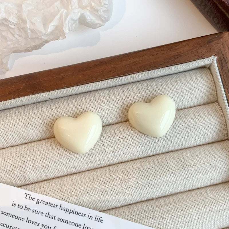 Soft Heart Valentine Studs Combo