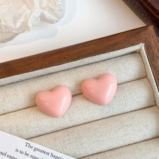 Love Ear Studs - Pink