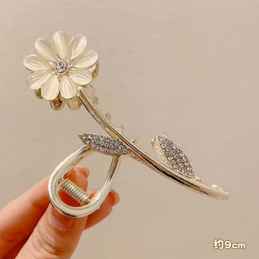 Large Size Tassel Metal Hair Clip - Cat's Eye SUNFLOWER