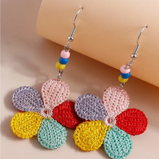 Flower Cloth Earrings