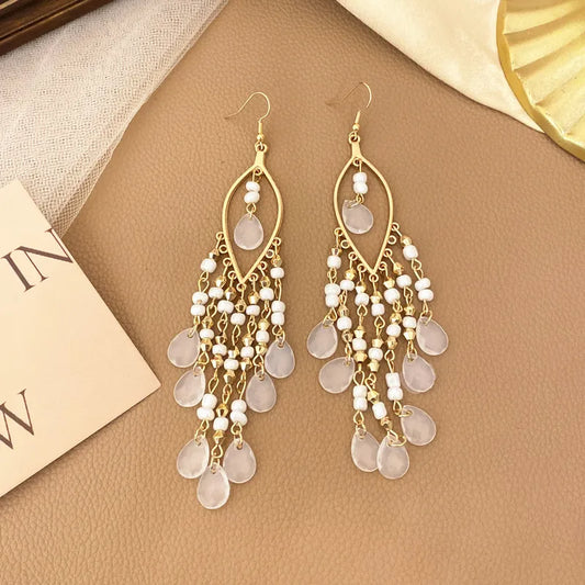 White Cascade Dangles