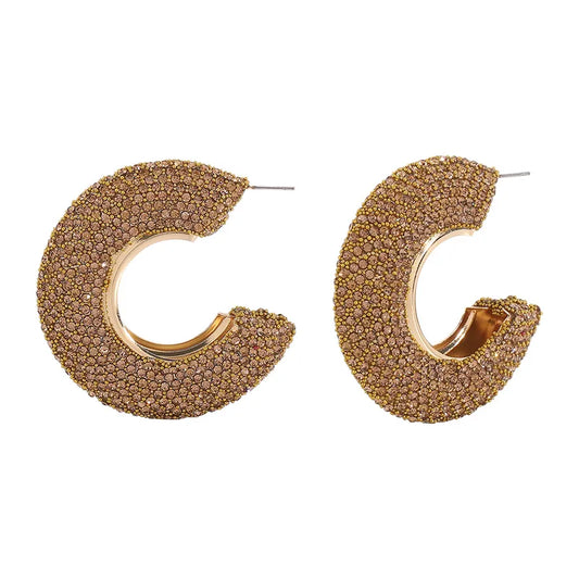 C-Shaped Studs - Champagne