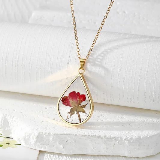 Resin Pendant - A Blooming Peach Blossom