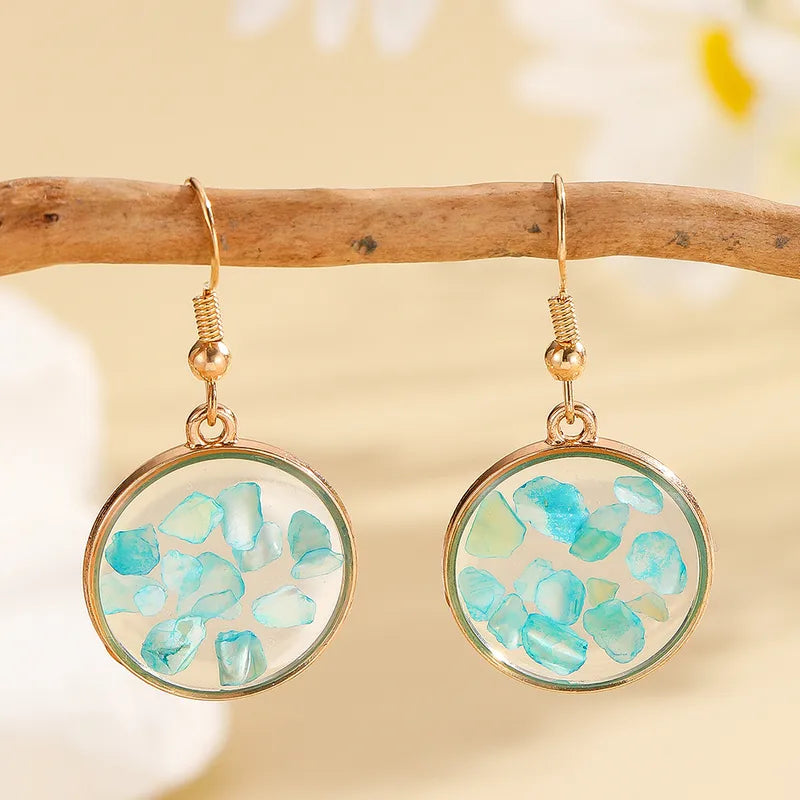 Aqua Resin Earring - Blue