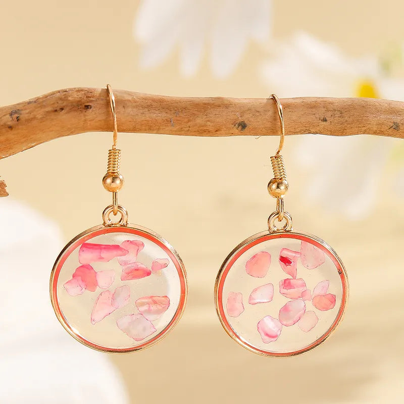 Aqua Resin Earring - Pink