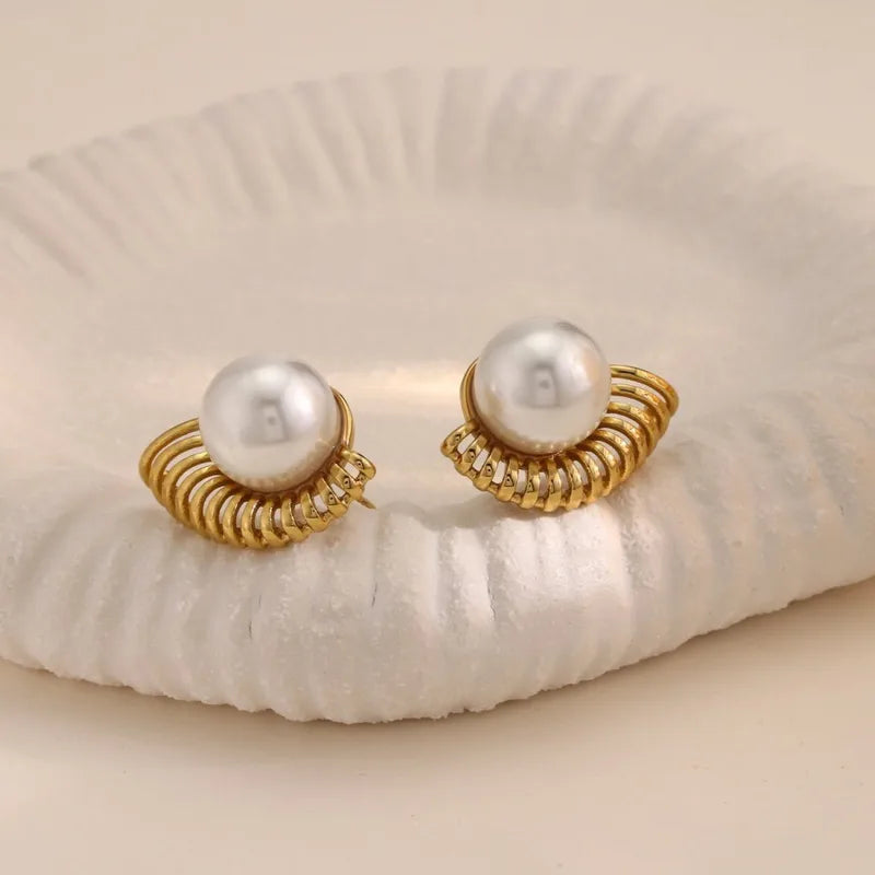 Baroque Pearl Gold Plated Stud