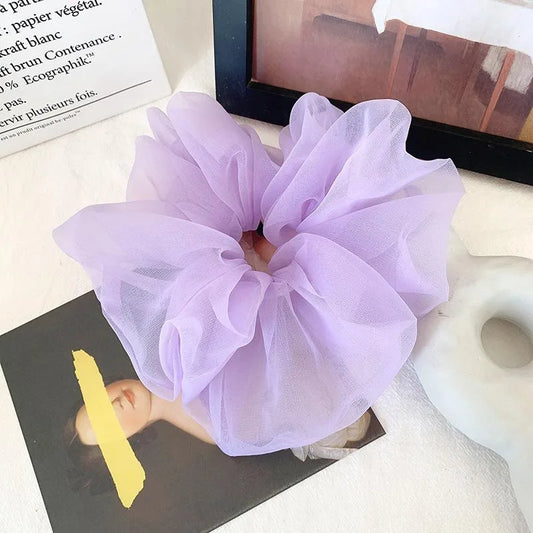 Oversized Korean Scrunchies - Light Purple