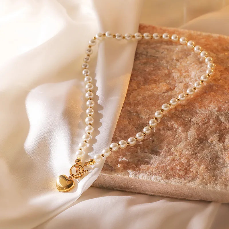 Heart Shape Pearl Pendant