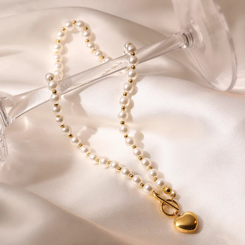 Heart Shape Pearl Pendant
