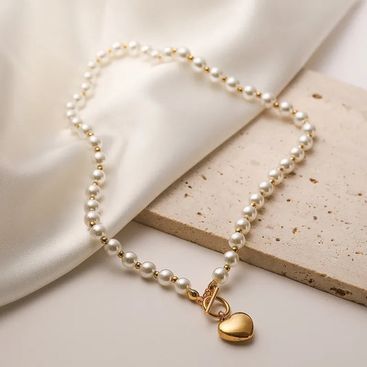 Heart Shape Pearl Pendant