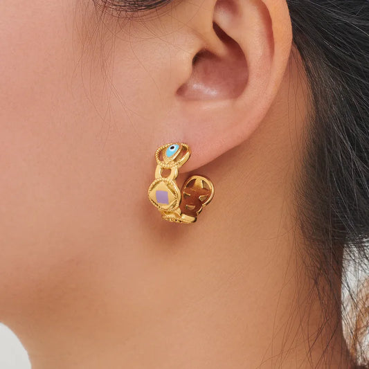 Gold Plated Hoop