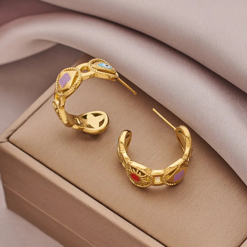 Gold Plated Hoop