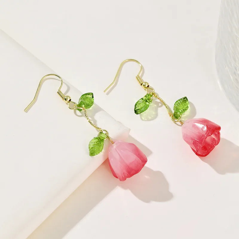 Tulip Leaf Earrings