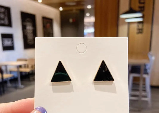 Black Triangle Stud