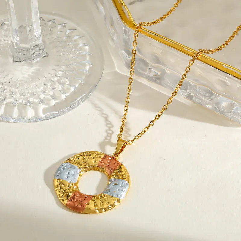Circle Earrings & Necklace Set