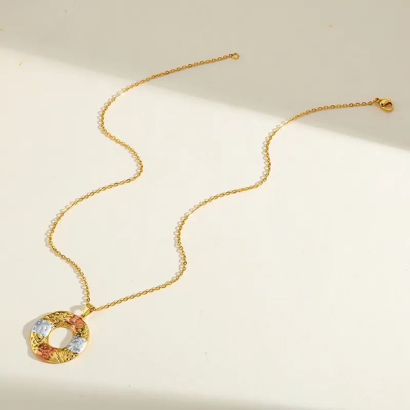 Circle Earrings & Necklace Set