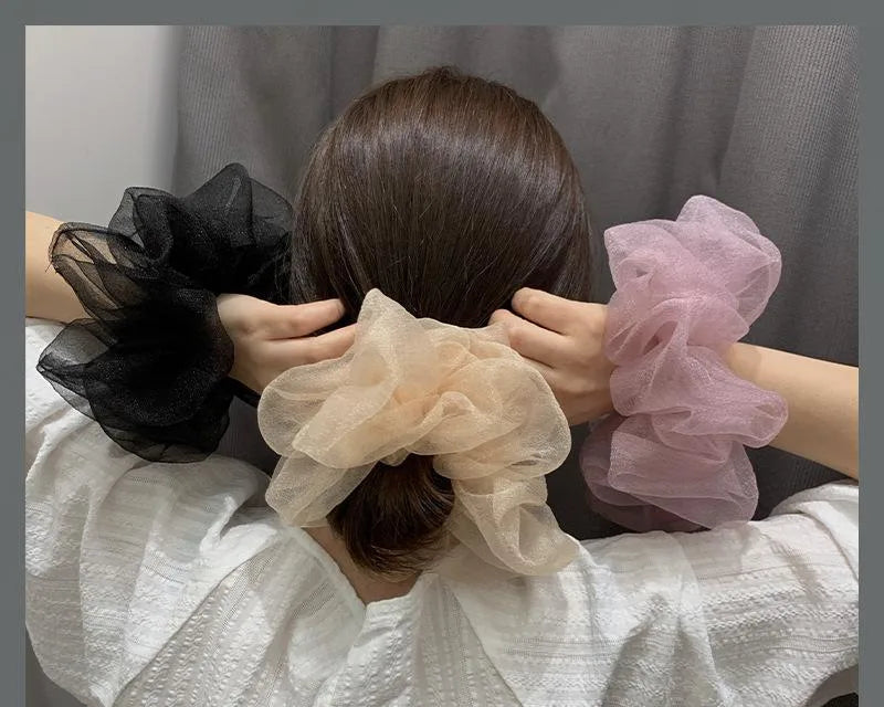 Oversized Korean Scrunchies - Light Purple