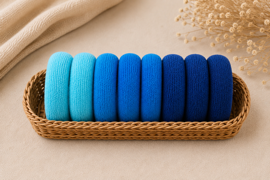 Blue color - Rubber Band set of 8