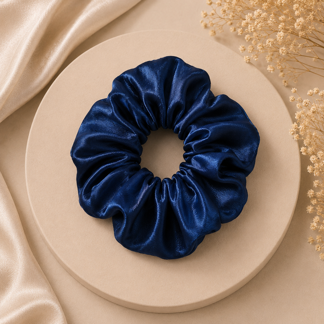 Royal Navy Satin Scrunchie (one piece)