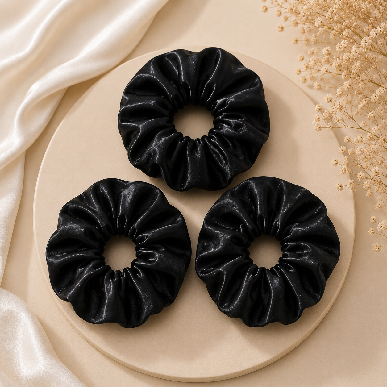 Eclipse Satin Scrunchie (one piece)