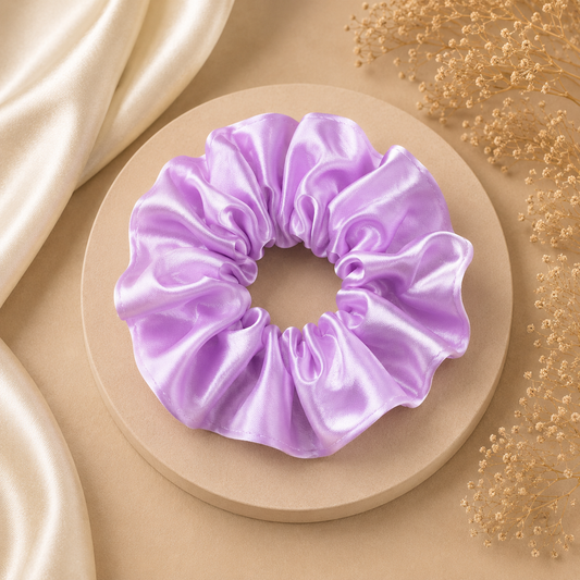 Lavender Dream Satin Scrunchie (one piece)