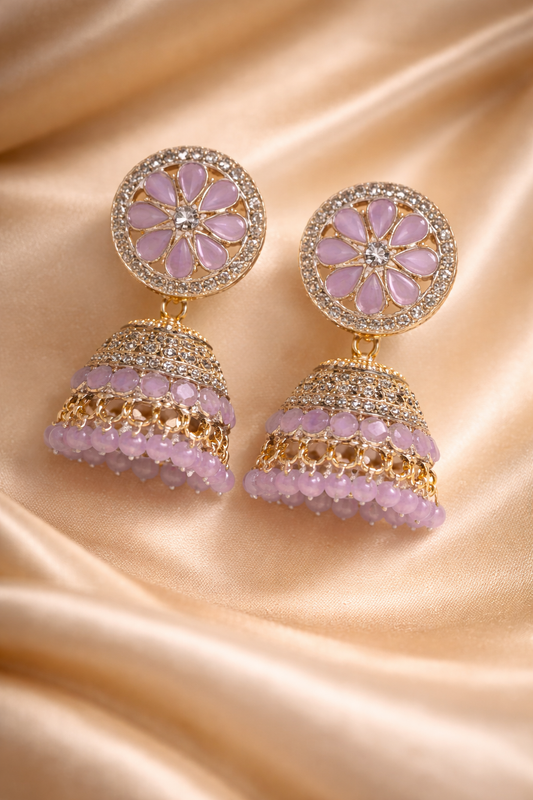 Gul-e-Lilac Jhumka