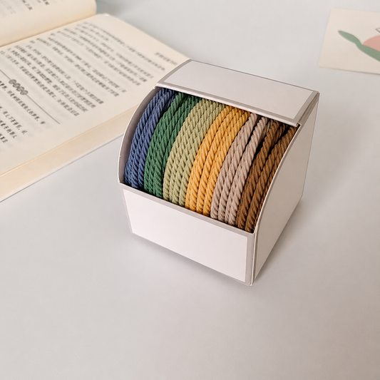 Thread Mixed Color Hair Tie - (12 Pieces)