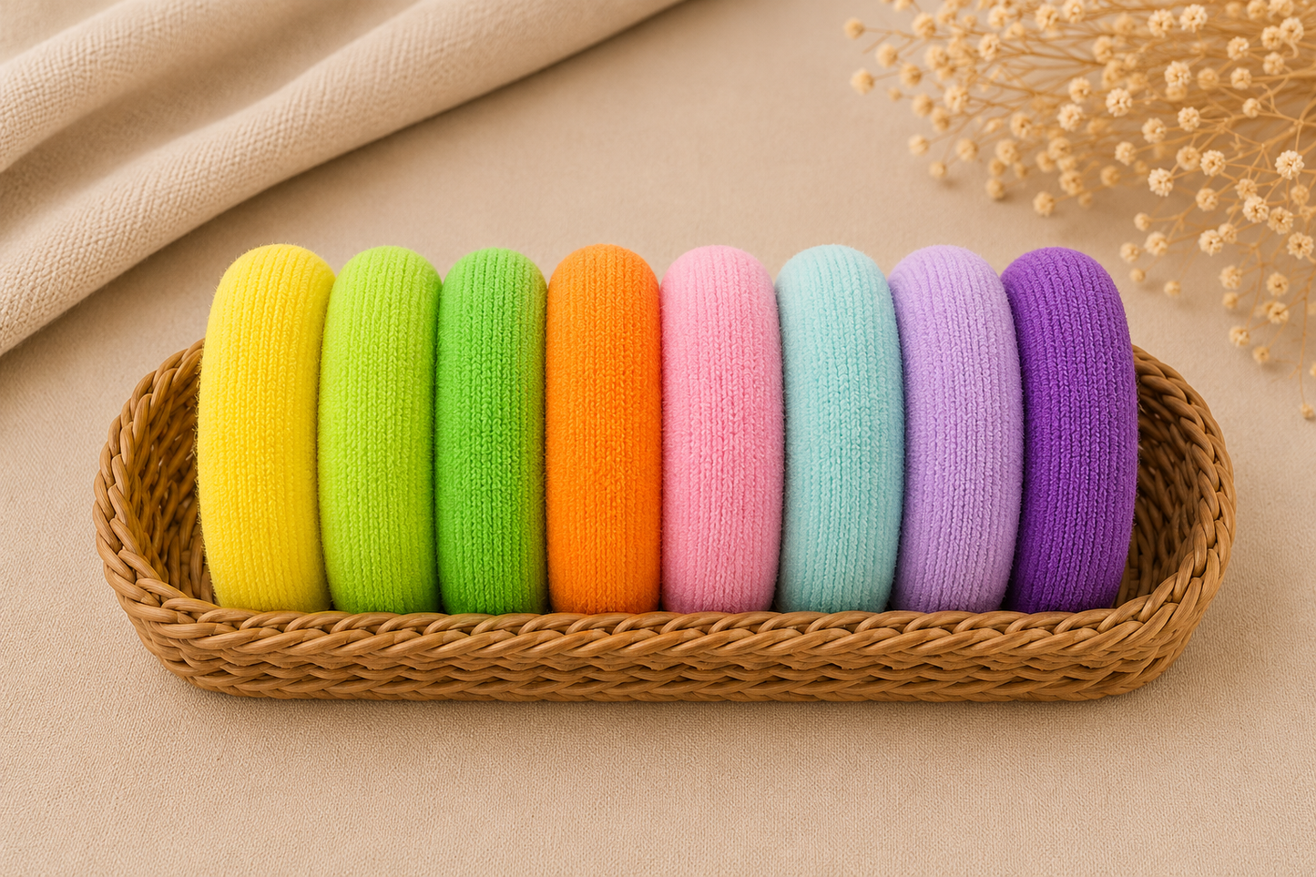 Spring color - Rubber Band set of 8