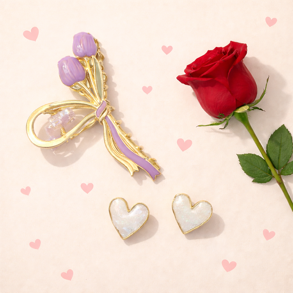 Purple Tulip Valentine Combo